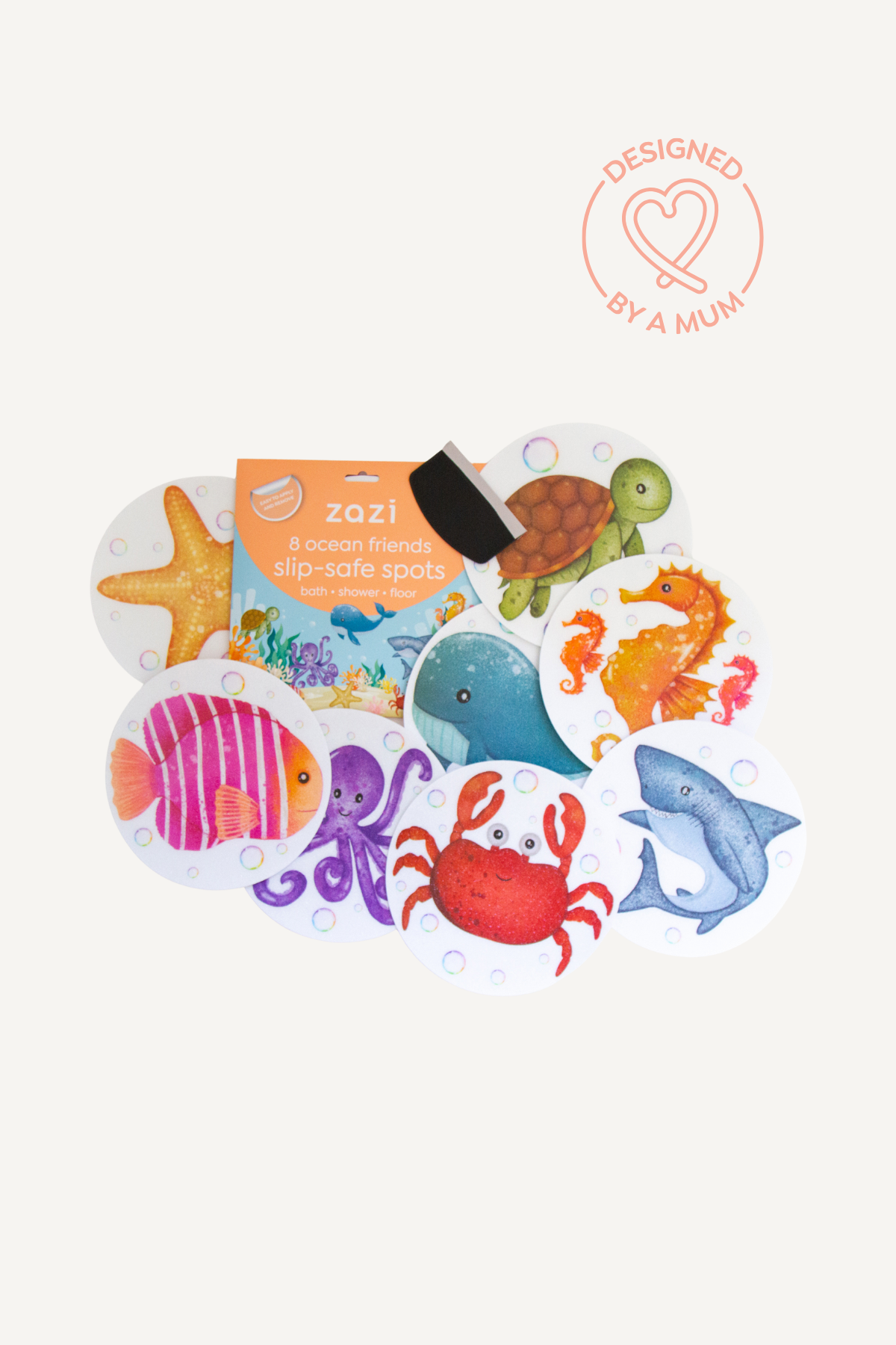 Slip-Safe Bath Spots - Ocean Friends