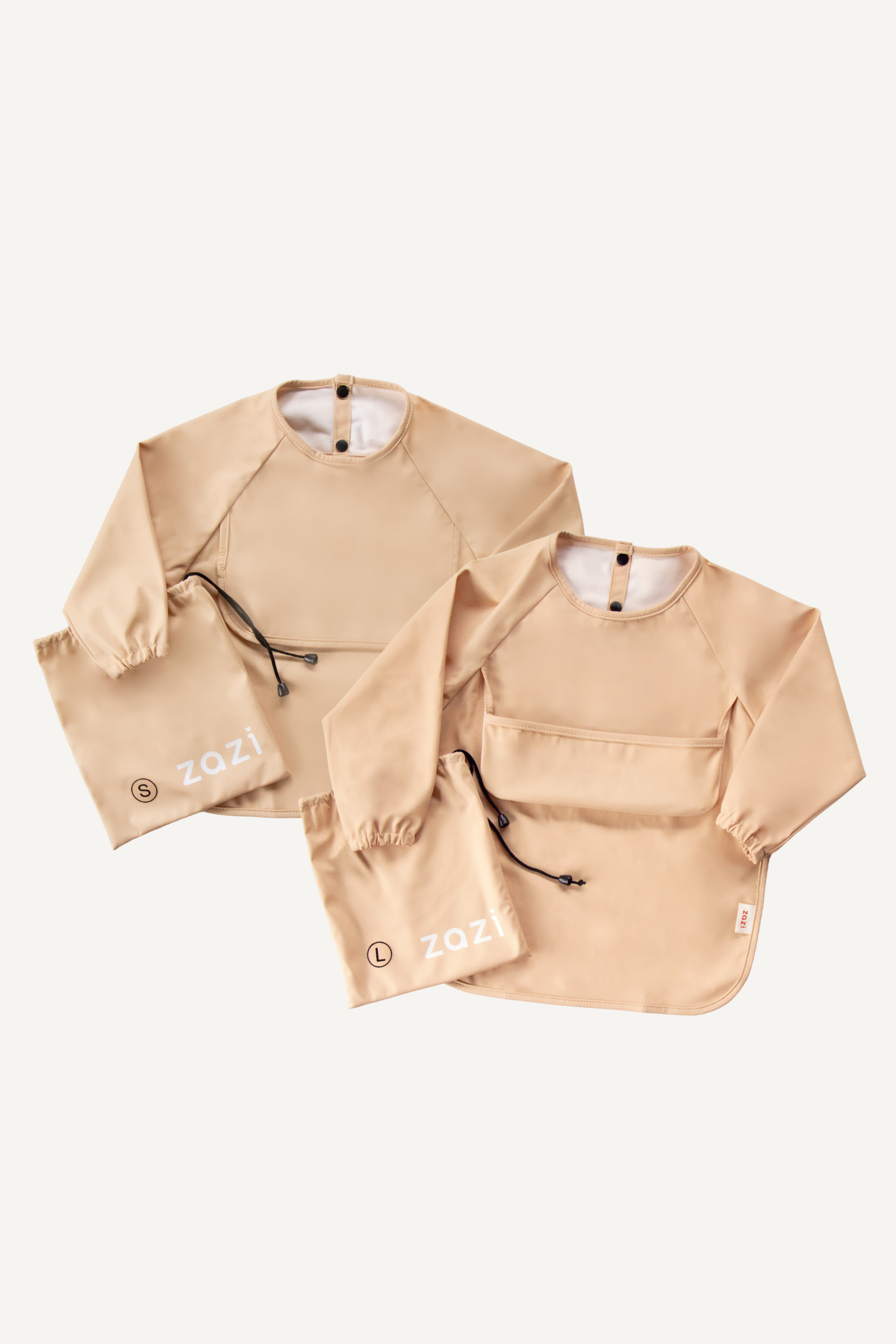 Sleeved Bib - Vanilla