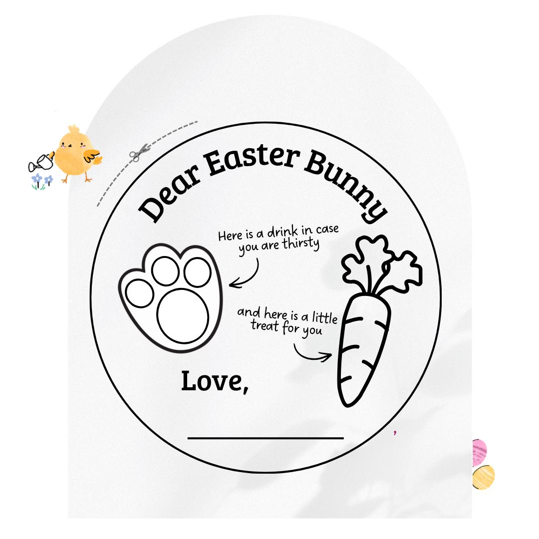 Free Easter Bunny Plate Printable Activity for Kids