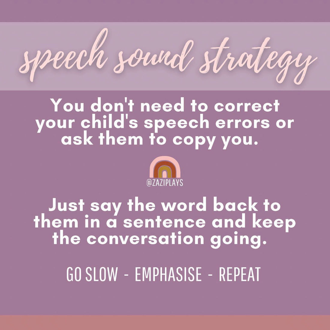 Speech Sound Strategy