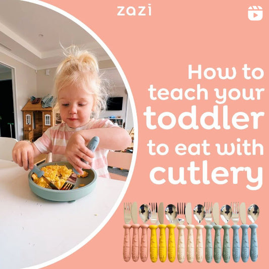 How to teach your toddler to eat with cutlery