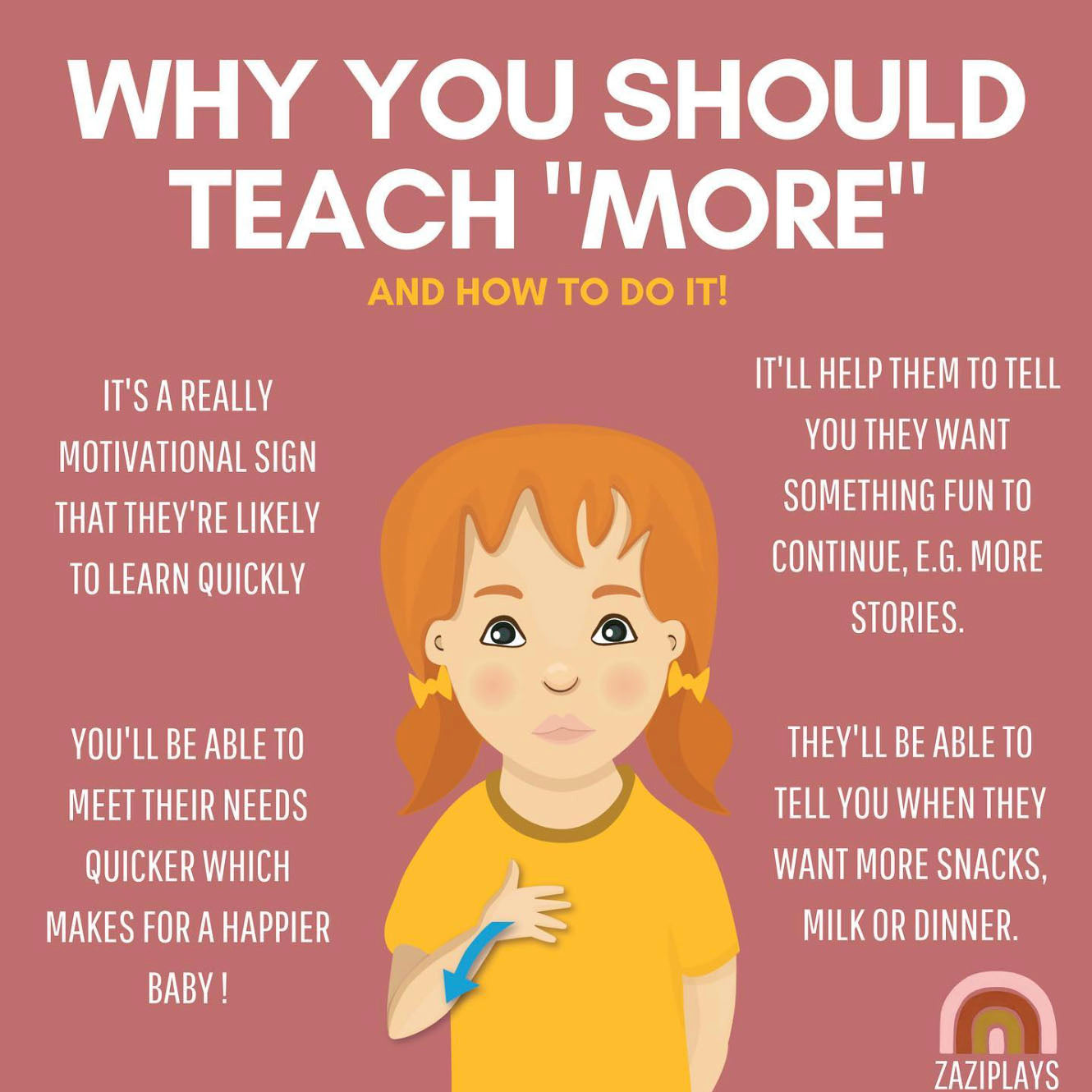 Why you should teach 'more'