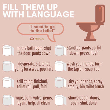 Fill them up with language: Toilet Edition