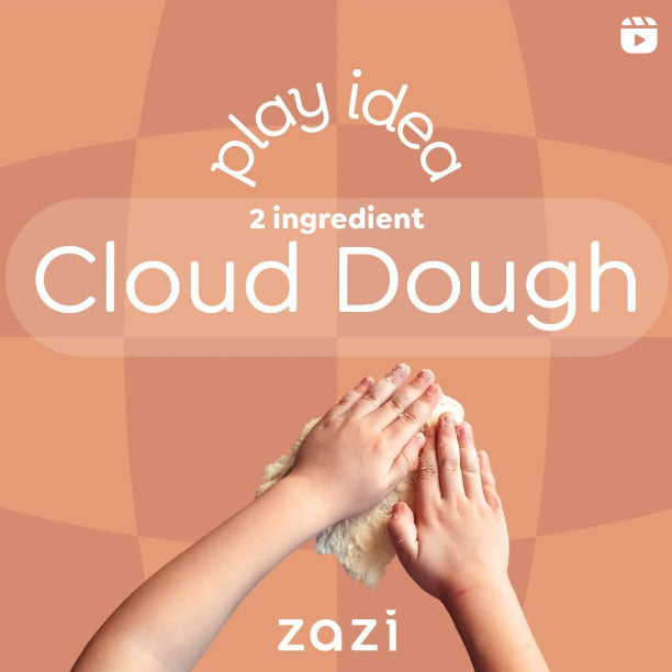 Play Idea: 2 Ingredient Cloud Dough