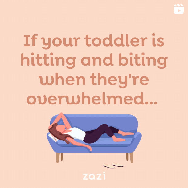 If your Toddler is Hitting and Biting when they're overwhelmed..