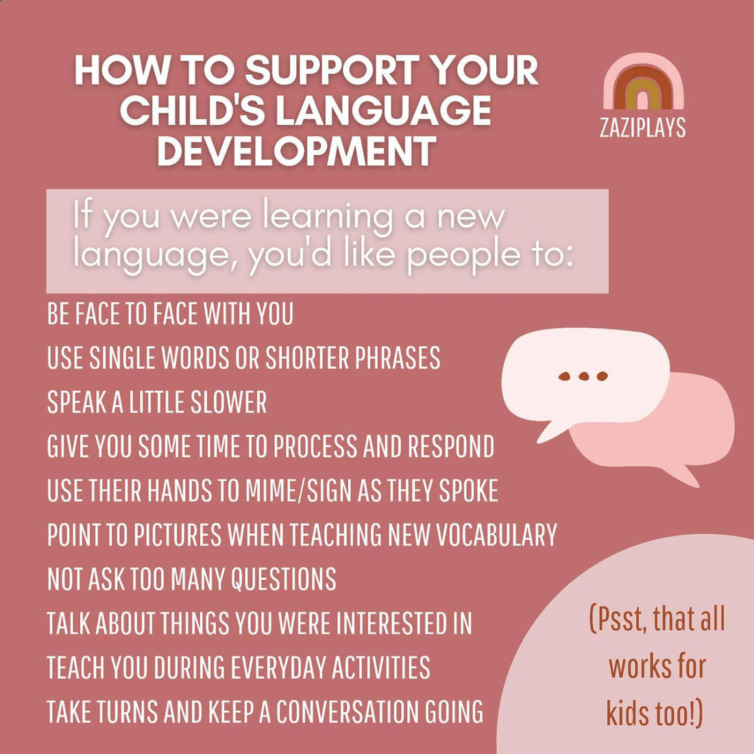 How to Support your Child's Language Development