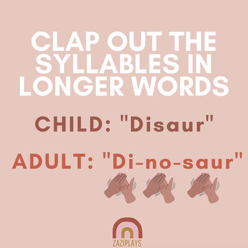 Clap out the syllables in longer words