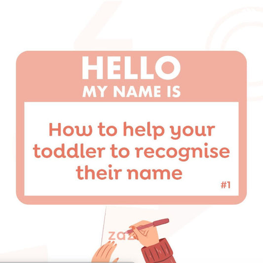 How to help your toddler to recognise their name