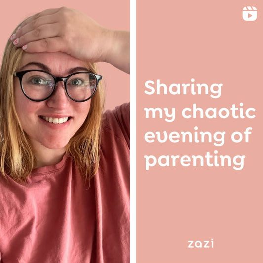 Sharing my chaotic evening of parenting