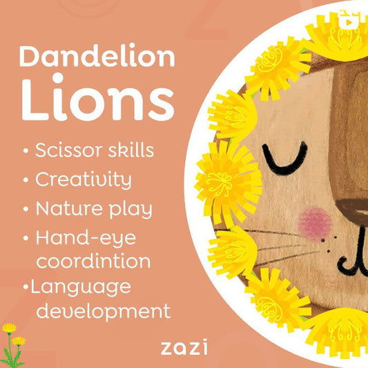 Simple Play Idea: Dandelion Lions