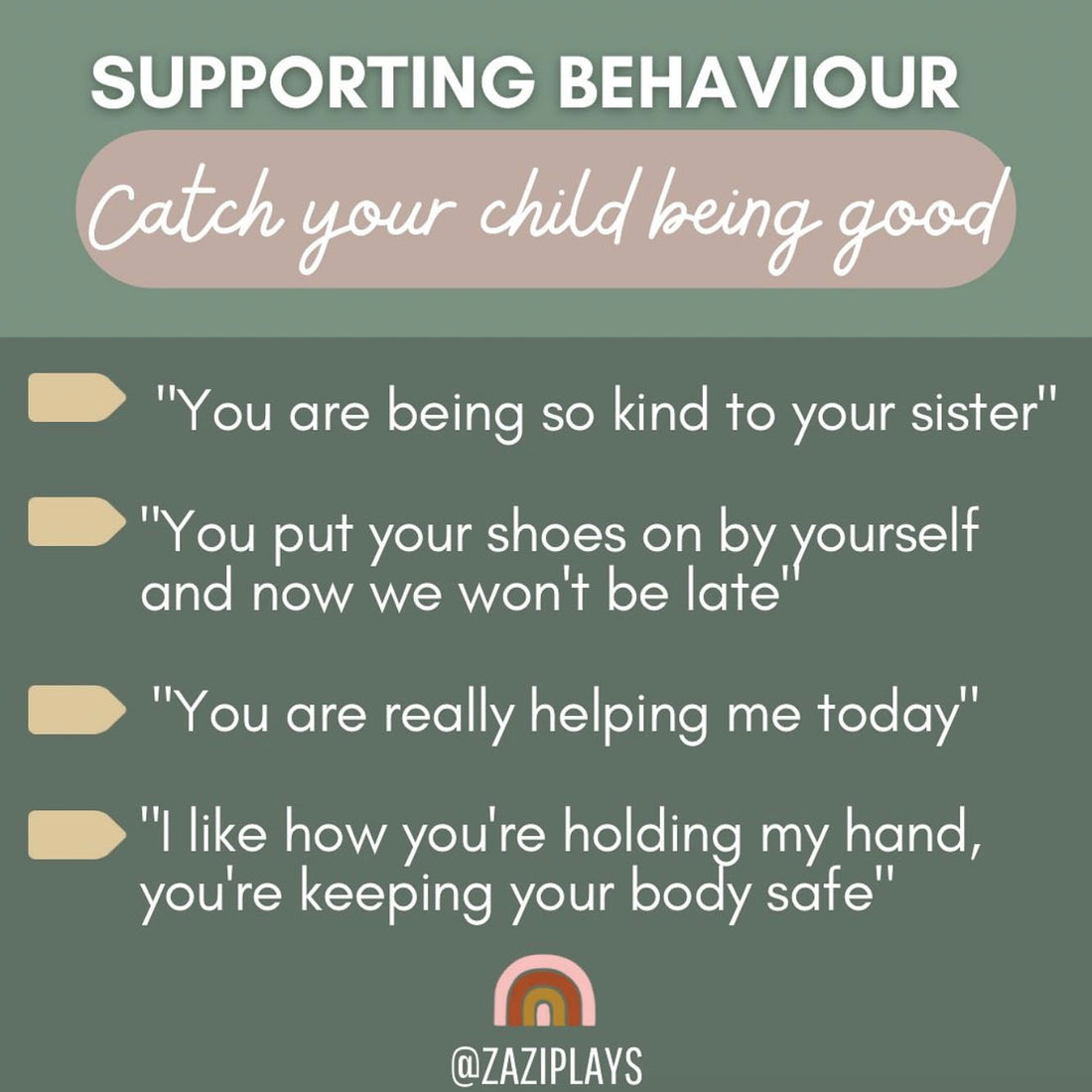 Supporting Behaviour: Catch your Child being Good