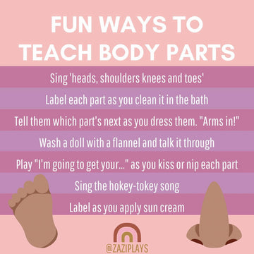 Fun ways to teach body parts