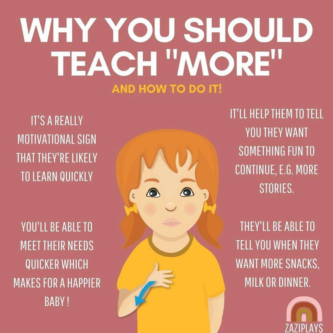 Why you should teach 'more'