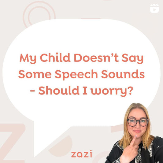 My child doesn't say some speech sounds - should I worry?
