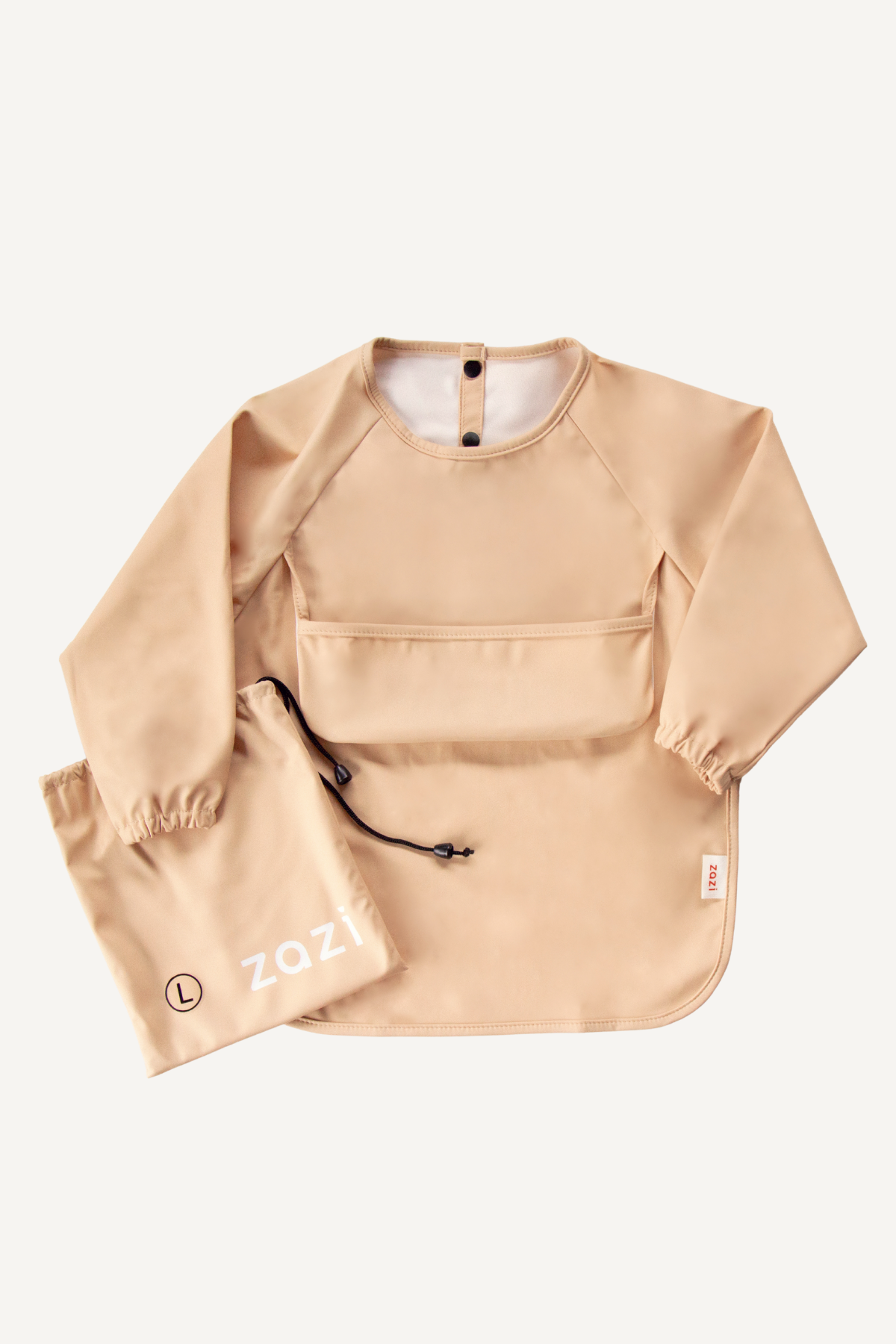 Sleeved Bib - Vanilla